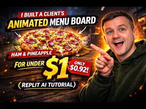 I Built a Client’s Animated Menu Board for Under $1 (Replit AI Tutorial)