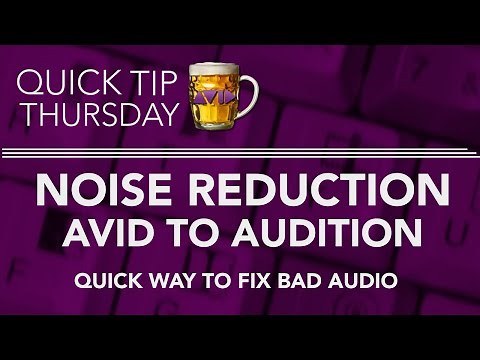 Noise Reduction AVID to Audition