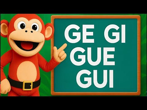 SYLLABLES GE GI GUE GUI IN 4K! #monosyllable #crescentmoon #learntoread