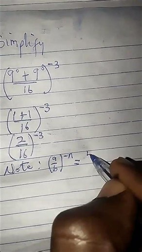 Can You Solve This Negative Exponent Trick? 🤯 #mathtricks