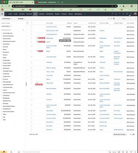 How to Find API Name of Field Zoho CRM