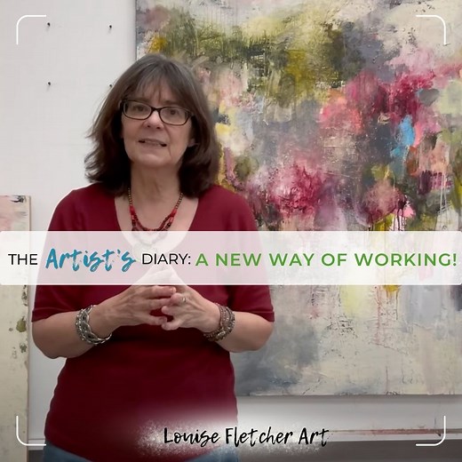 Louise Fletcher on Instagram: "✨ New video series! ✨ I’m taking you behind the scenes of my art life. This week I’m experimenting with a whole new way of working (thanks to a happy accident on a big painting 🎨). Plus, you’ll meet my life coach, my dog, a chicken, and a cat 🐶🐔🐱. Come see what’s unfolding! 💛 If you love this video, then you may enjoy some of the other videos I have posted on my YouTube channel where I focus on helping you to find your own unique and creative voice. Be sure to