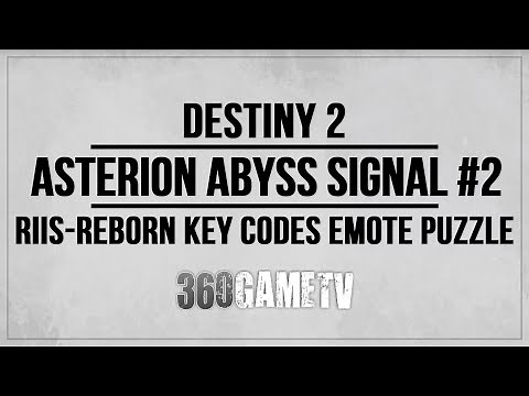 Destiny 2 Asterion Abyss Signal Buff Location #2 Guide / Tutorial - Riis-Reborn Key Codes Puzzle