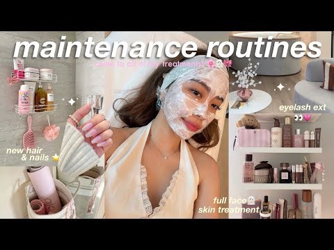 SELFCARE & ME TIME VLOG 🧘🏼‍♀️🌸 come to all of my treatments : lashes, facial, hair & nails .°˖✧