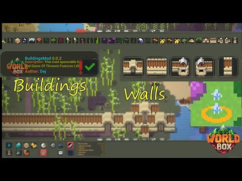 Walls In WorldBox, Constructions And More, Buildings And Got Mod.