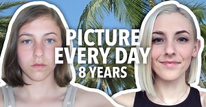 Girl Shoots Selfie Every Day from Ages 14 To 22 for 8-Year Timelapse