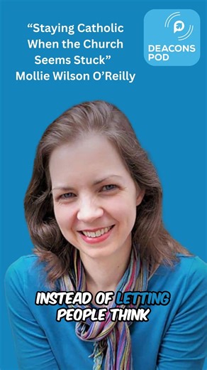 This is a snip from a recent episode of our podcast "Deacons Pod" that we called "Staying Catholic When the Church Seems Stuck." The episode features an interview with Mollie Wilson O'Reilly, Editor-at-Large of Commonweal Magazine. Please listen to the full conversation with Mollie at: https://open.spotify.com/episode/647ybDzdlKWIzdTxTDBk7Y or: http://paulist.org/Mollie or: http://DeaconsPod.com "Deacons Pod" is hosted by the Paulist Deacon Affiliates, permanent diocesan deacons who love the Pau