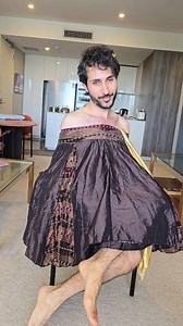 A cup of tea .😋 #julian_ebrahem #joyful #skirt #fashion #vintage #gay #Australia #artist | Julian Ebrahem