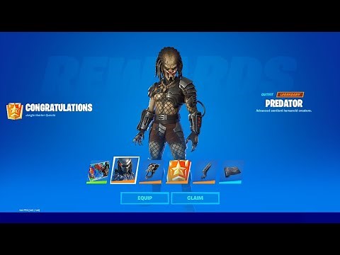 COMMENT AVOIR LE SKIN PREDATOR sur FORTNITE ! (Défi Battre predator quête traqueur de la jungle)