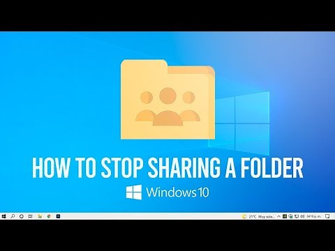 How to Stop Sharing a Folder in Windows 10 11
