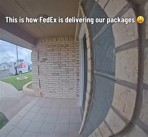 This FedEx delivery driver on camera just tossing down a huge package onto the ground. My question is- Why? Not all delivery drivers are bad but it’s the few like this that give the industry a bad name. One FedEx driver said “I deliver the packages like they were my own.” Another said he suggested the homeowner send the video to FedEx. Have you ever caught your delivery driver throwing your package? Out of the three, who do you have more faith in when it comes to deliveries- UPS, FedEx or Amazon