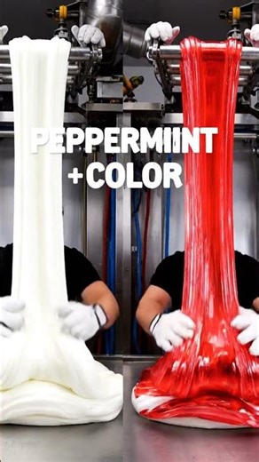 Inside a Candy Cane Factory - The Striping Secret 🍬 #shorts #factorytour