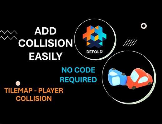 Defold Simple Collisions Without coding-- Top-Down Tilemap and Player Collisions by Asatte Games