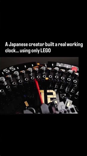 A Japanese creator built a real working clock… using only LEGO. #shortsfeed