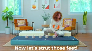 Jaxx Balshan Daybed - Fold-Out Sleeper Chaise with Premium Memory Foam Queen-Size Mattress - Made in The USA - Ivory