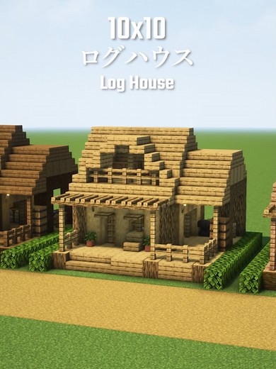 Minecraft 10x10 Log House Construction Guide