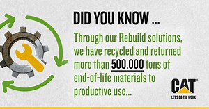 Make your machines last longer with Cat® Rebuild. Not only is it good for your business, it’s better for the planet too. | Cat Construction