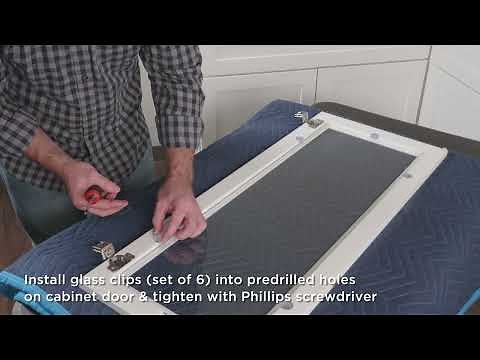 How to Install a Glass Cabinet Door