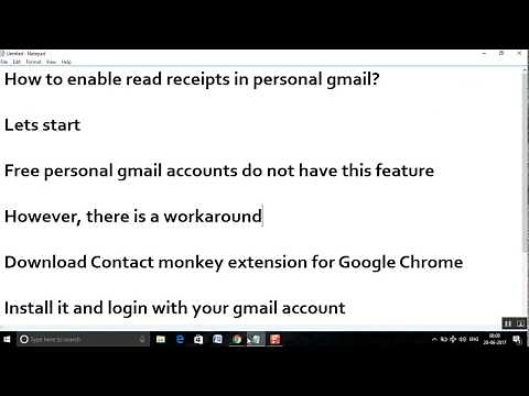 How to enable read receipts in personal gmail?