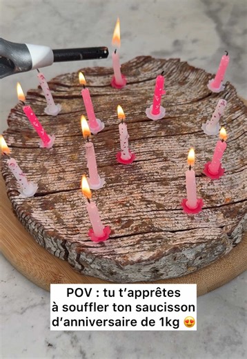 Découvrez notre saucisson de 1kg déjà tranché 😍 #saucisson #anniversaire #apéro