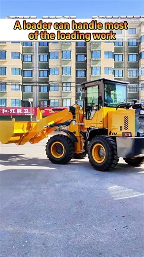 On the construction site, this loader can do the work of ten manual laborers. #wheelloader #loader