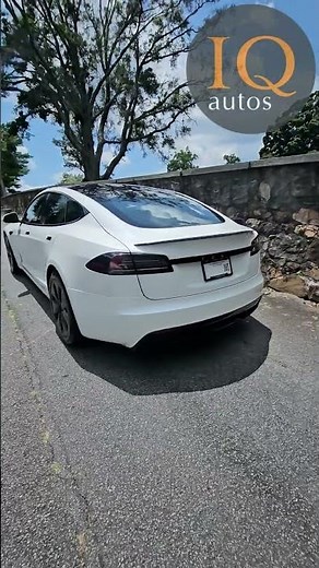 2023 Pearl White with a Cream Interior Tesla Model S Exterior Walk Around | @IQautos