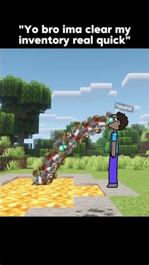 Bro puked the entire creative inventory 💀🙏