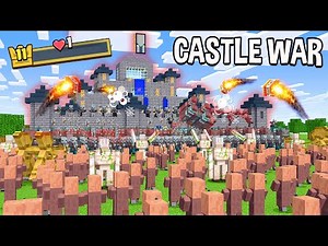 Villagers Vs Pillager Life Castle War - Minecraft Animation Movie