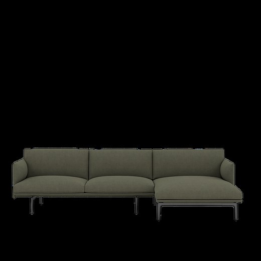 Outline Sofa Chaise Longue | Extensive comfort in an elegant design