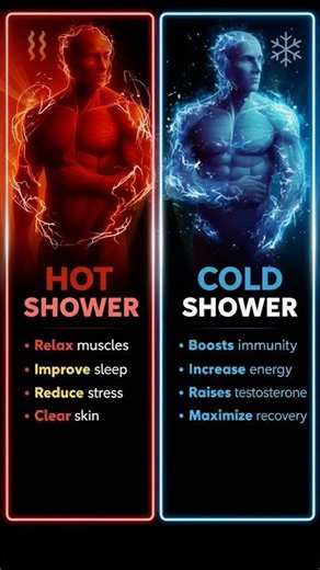 Hot vs Cold Showers – Which One’s Better for Your Body? #shorts
