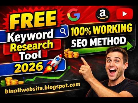 Free Keyword Research Tool 2026 | Google Keyword Planner SEO Tutorial (Amazon, YouTube, Etsy)