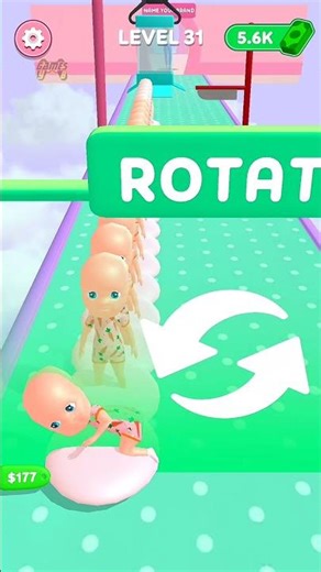 Cute Baby Doll Factory Run level 31 #shorts #games #cutebaby #ybgames
