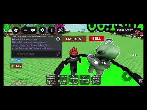 Dance battle with a alien (grow a garden)