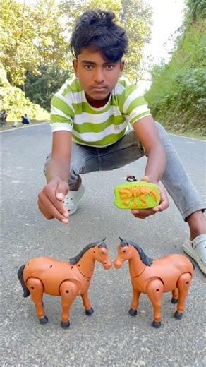 The new horse Vs big horse power pul remote control unboxing #toys