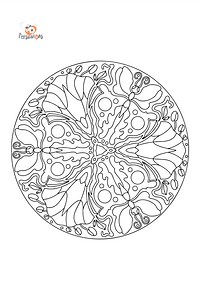 Butterfly mandala - Mandala Coloring pages for Adults online