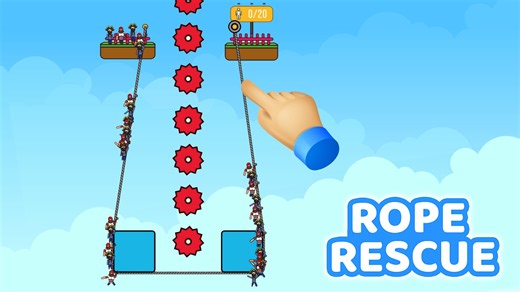 Play Rope Rescue | Free Online  Games. KidzSearch.com