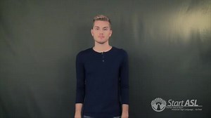 Watch how to sign 'hair short men' in American Sign Language.