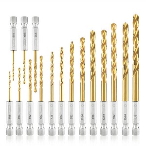 [Hot Item] Titanium HSS Twist Hex Shank Drill Bit Set for Metal Steel Wood Plastic Quick Change Design