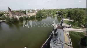 This aerial drone video of Budapest, Hungary , provides a stunning birds-eye view of the citys historic Castle District. The video begins with a view of the Buda Castle, a UNESCO World Heritage Site