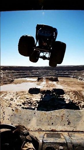 EPIC Monster Truck Mud Jump! 🤯 Huge Splash!