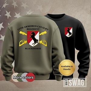 11th Armored Cavalry Regiment, Sweatshirt, 11 ACR, Blackhorse Regiment, OPFOR, US Army, Veteran, Military, Memorabilia, Gift, Shirt - Etsy