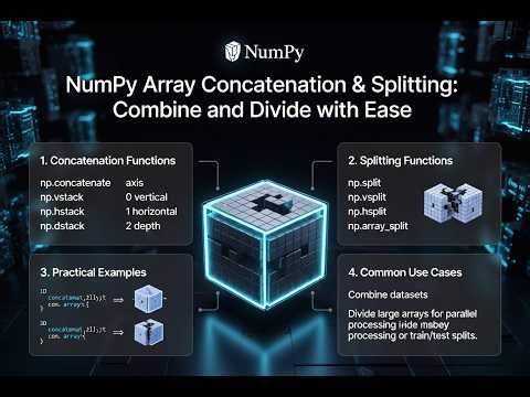 Array concatenation and splitting