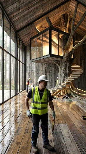 Cinematic Treehouse Interior