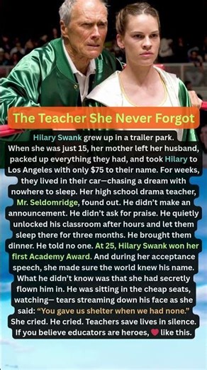 The Teacher She Never Forgot