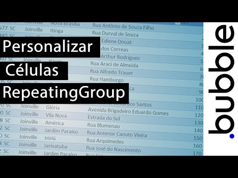 Personalizando as cores das linhas no Grupo Repetidor no Bubble - Função Modulo