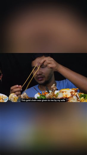 Mukbang Pari on Instagram: "😂 Gold Chain Prank on My Husband – His Reaction Was Priceless #mukbangpari #prank #fblifestyle"