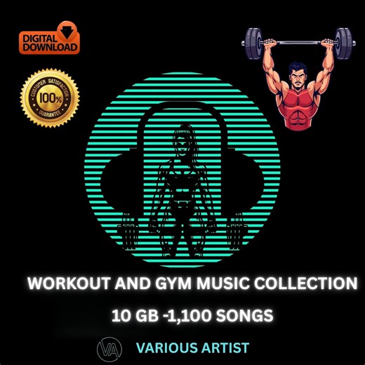 Workout and Gym Music Collection 10 Gb -1,100 Songs [high Quality MP3 320kbps] - Etsy Canada