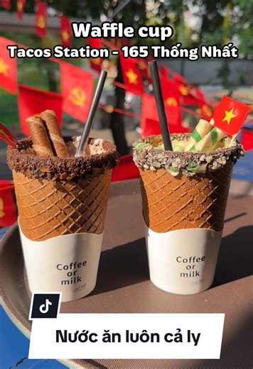 Món hot trend ăn luôn cả ly nè 🍦🍨. #thodiaductrong #anluoncaly #tacosstation #49ductrong #xuhuong