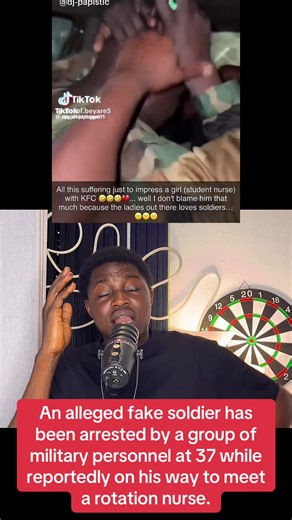 Arrest of Alleged Fake Soldier by Military Personnel