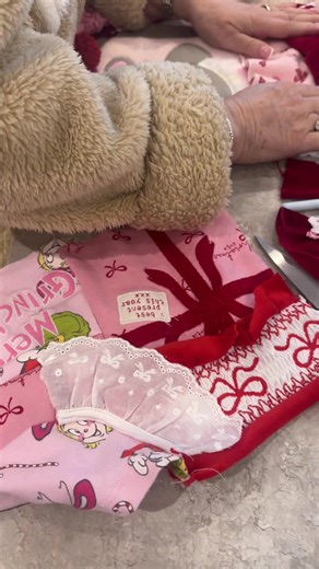 Create a Christmas Stocking from Baby's First Clothes